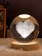 Lámpara esfera de cristal Corazón de nube  - Miniatura 1