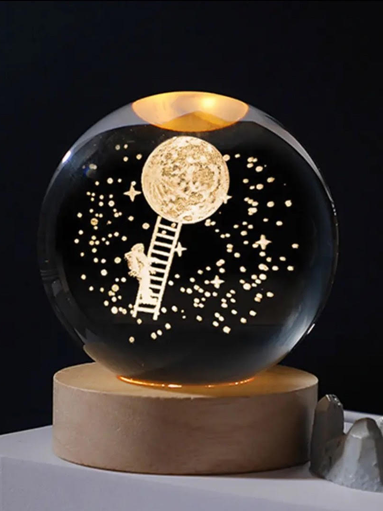 Lámpara esfera de cristal Escalera a la Luna  1