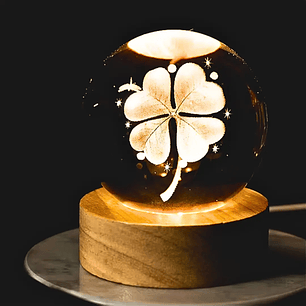 Lámpara de cristal Trébol