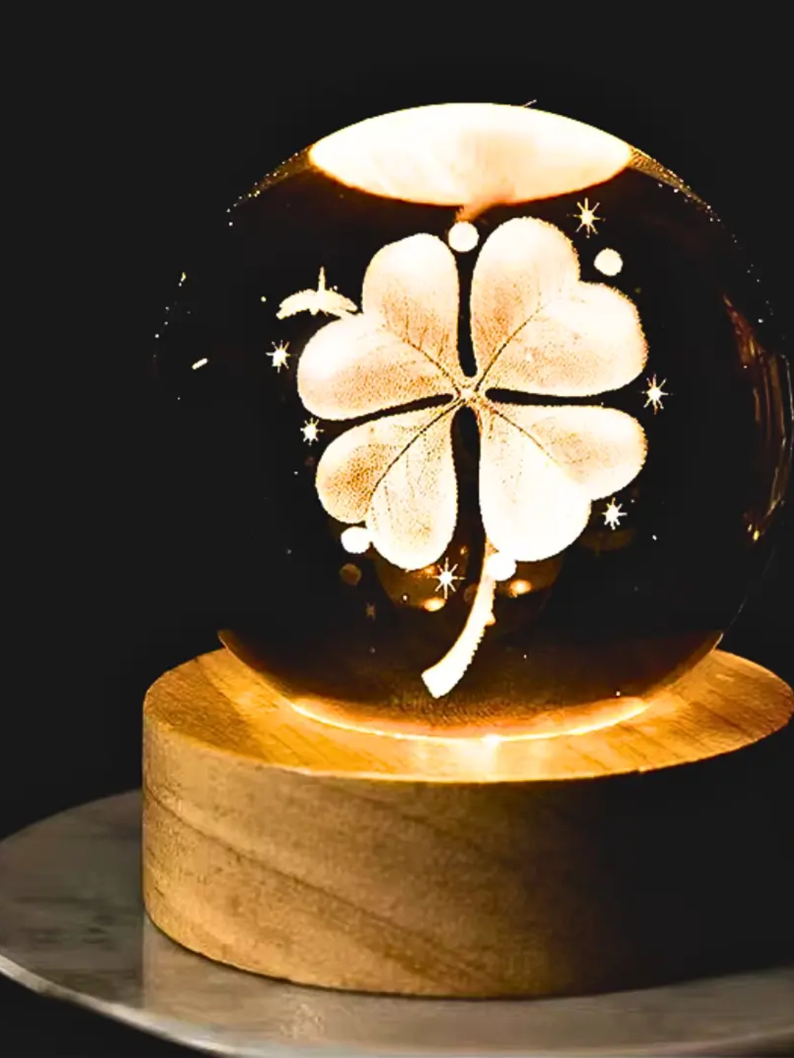 Lámpara de cristal Trébol 1