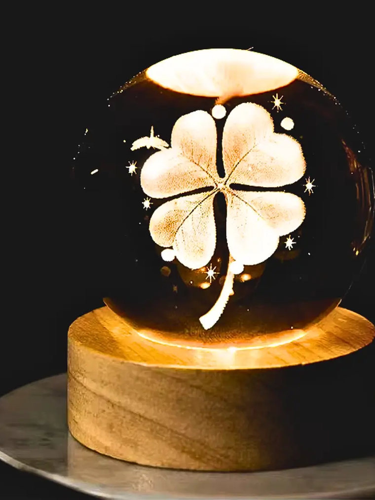 Lámpara de cristal Trébol 1