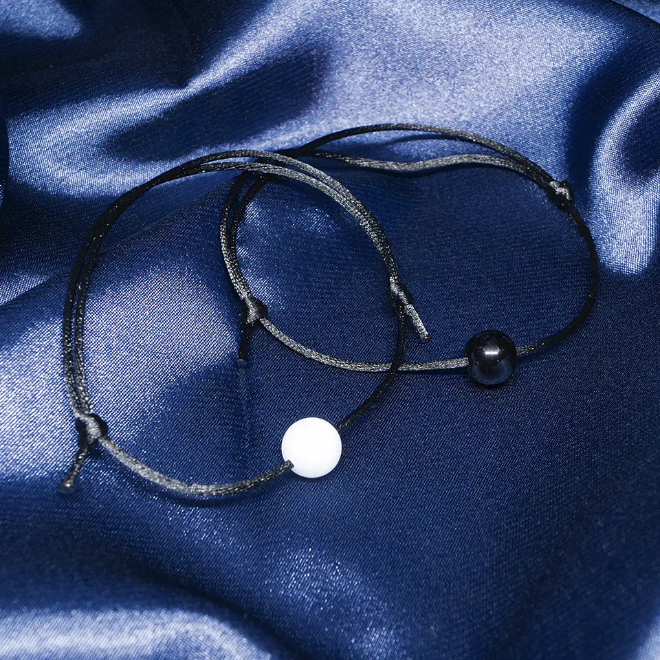 Conjunto Pulseiras para Casal Yin Yang 3