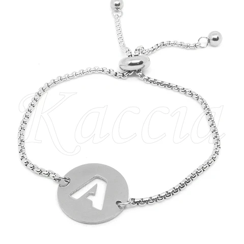 Pulseira Personalizada com Inicial Arezzo Aço Inox