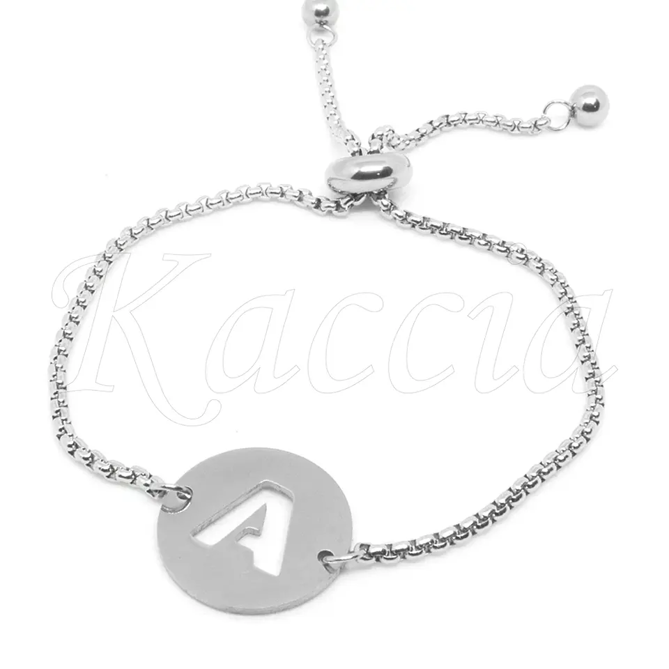 Pulseira Personalizada com Inicial Arezzo Aço Inox 1