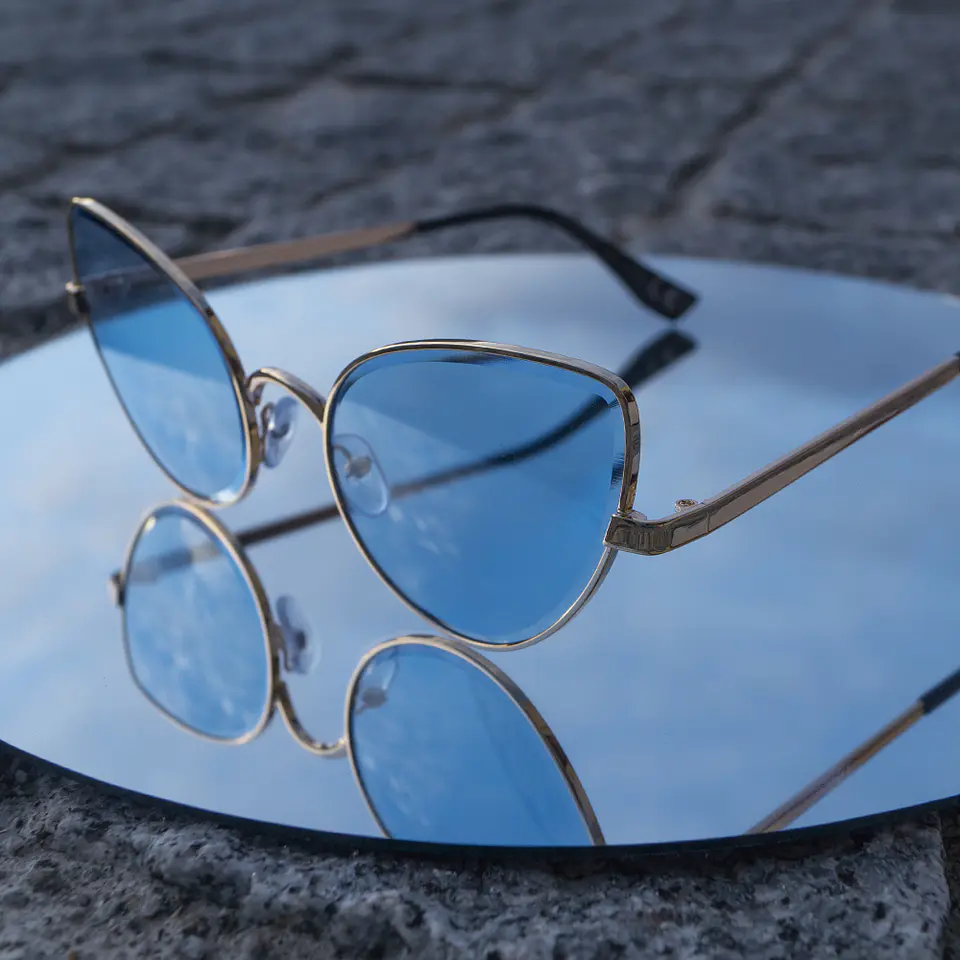 Óculos de Sol Cateye Azul 3
