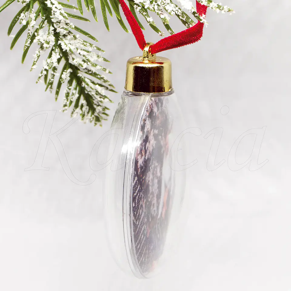 Bola de Natal Personalizável com Foto e Frase 5