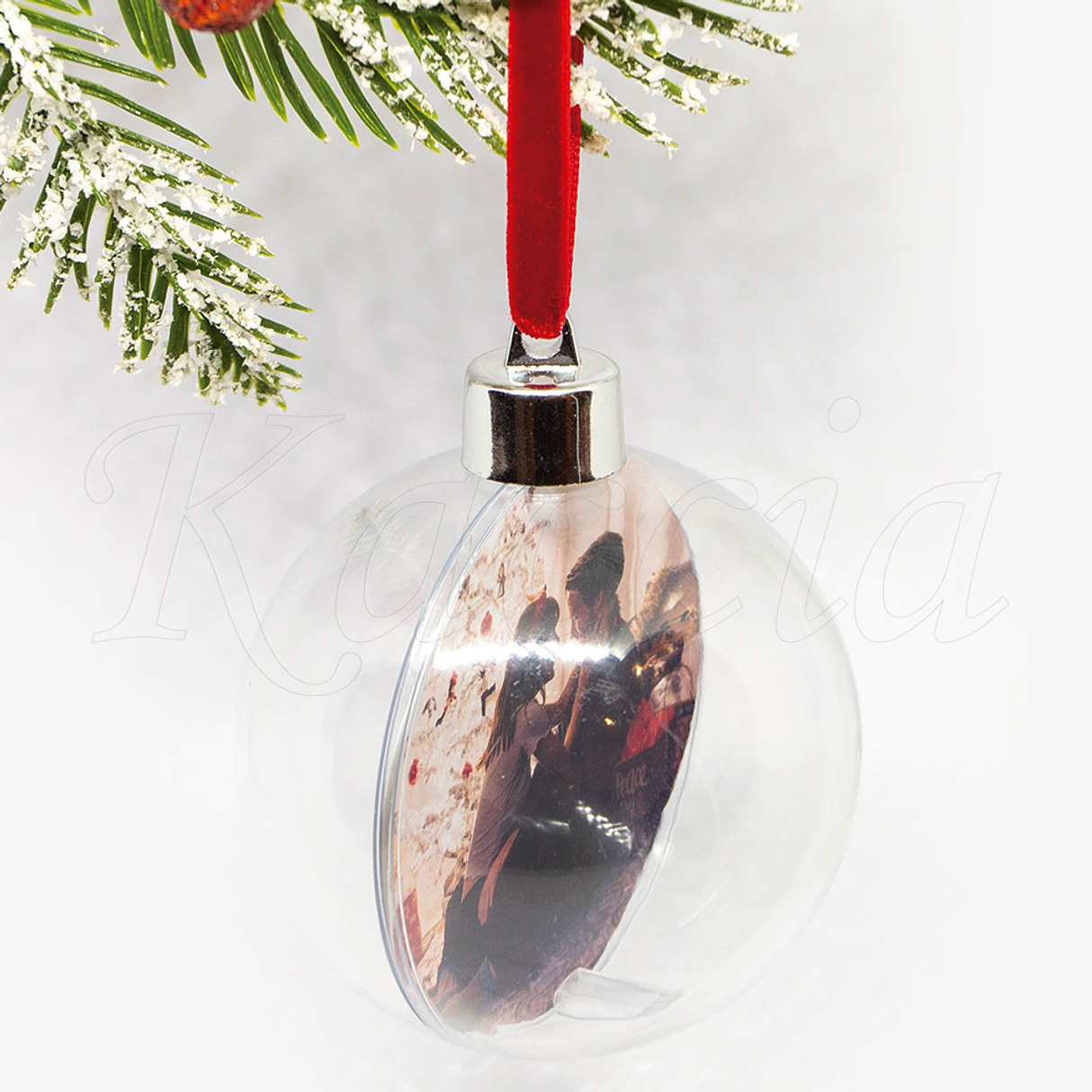 Bola de Natal Personalizável com Fotos Esférica  4