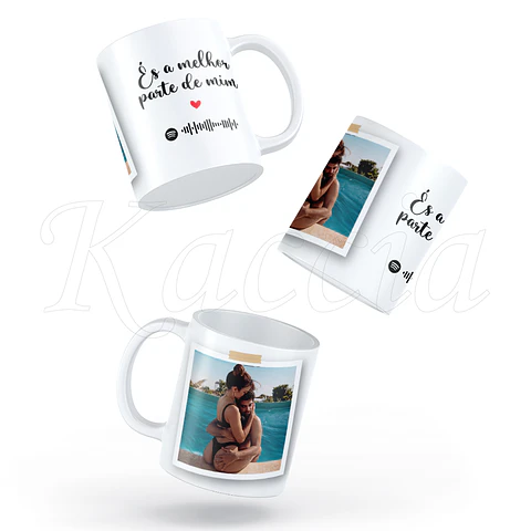 Caneca Personalizada Spotify com Frase