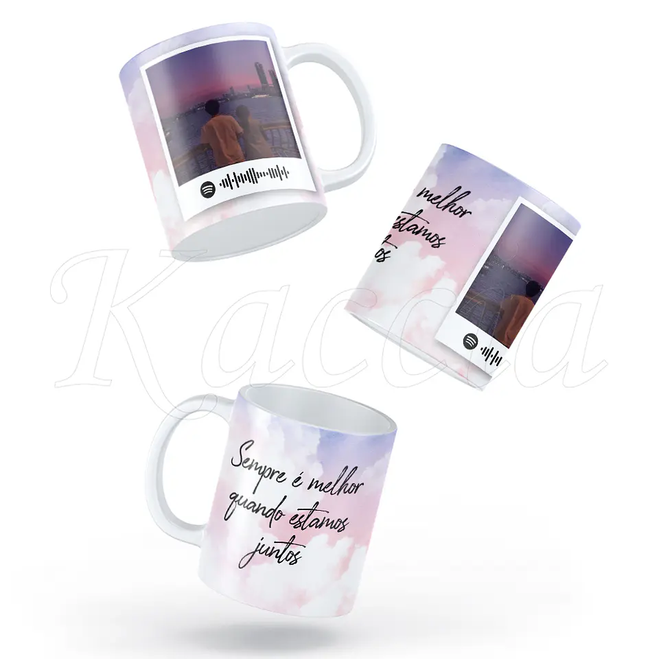 Caneca Personalizada Spotify com Frase Aesthetic 2