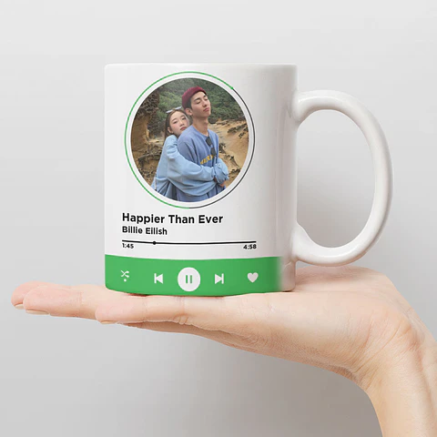 Caneca Personalizada Spotify Music