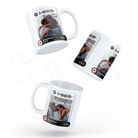 Caneca Personalizada Spotify Lovely