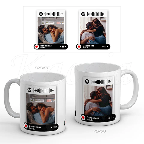 Caneca Personalizada Spotify Lovely