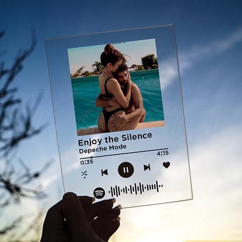 Placa Spotify Personalizada com Foto