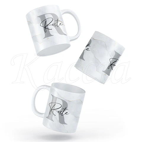 Caneca Personalizada Nome Mármore