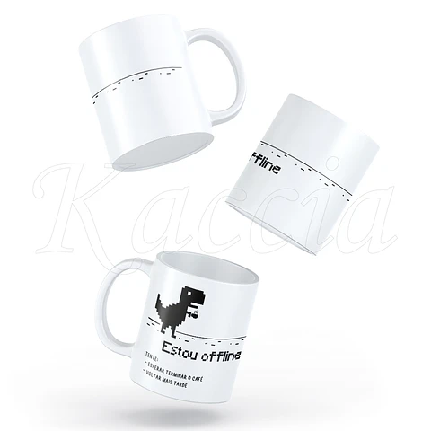 Caneca Estou Offline