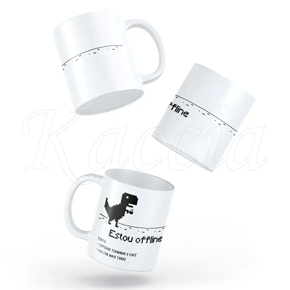 Caneca Estou Offline 2