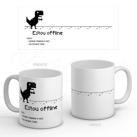 Caneca Estou Offline