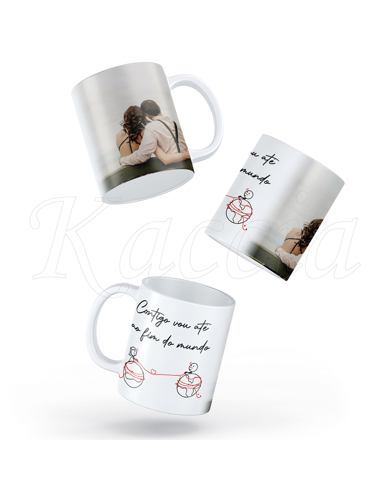 Caneca Personalizável Amor com Foto