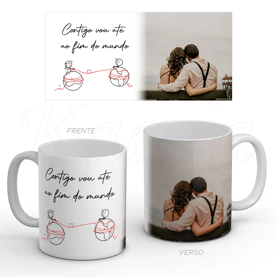 Caneca Personalizada Amor com Foto 1