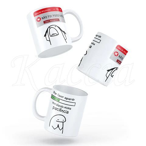 Caneca Instalando Paciência Flork