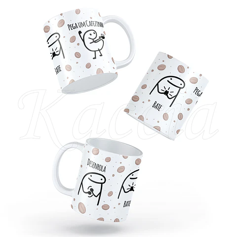 Caneca Desenrola, Bate, Pega um Cafezinho.. Flork