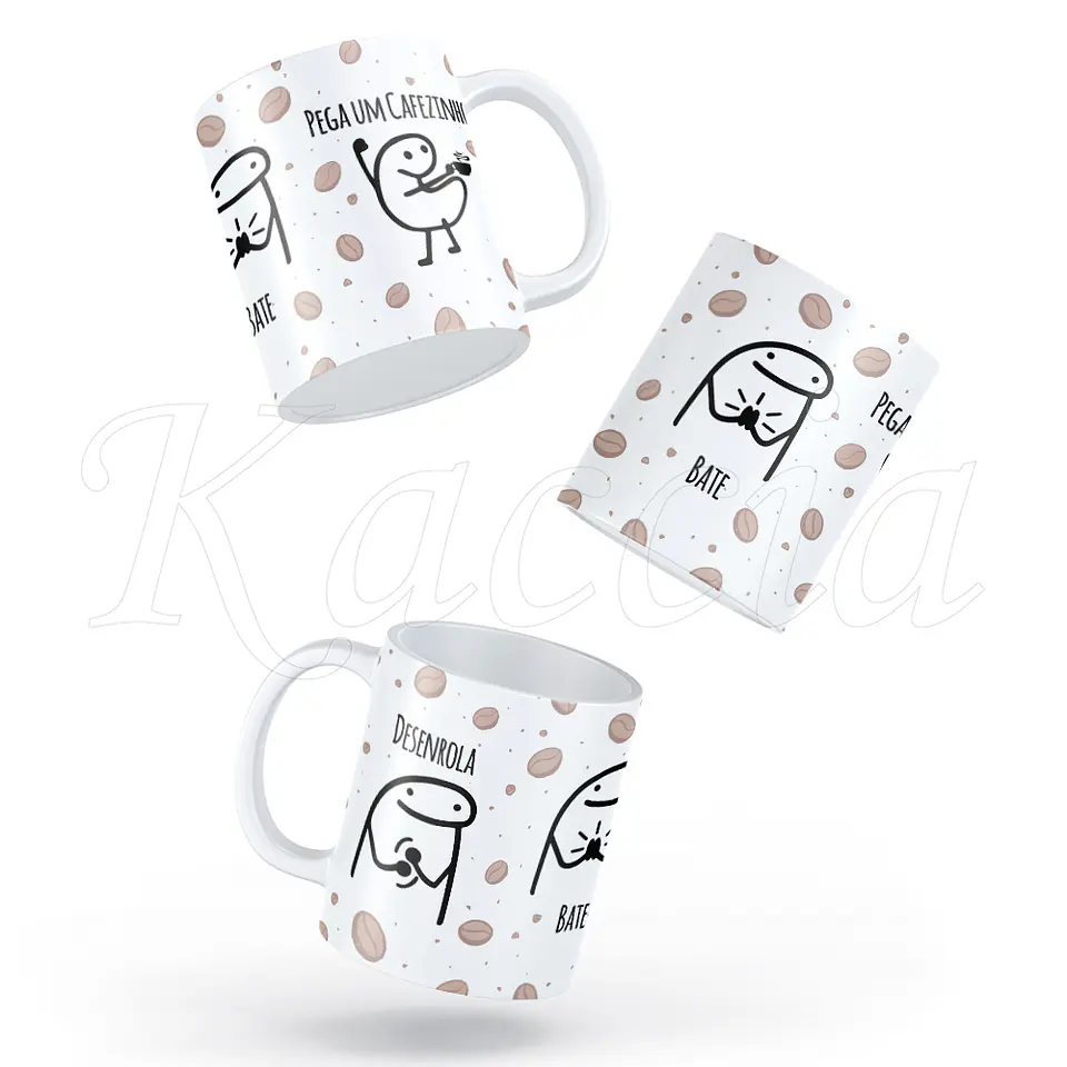 Caneca Desenrola, Bate, Pega um Cafezinho.. Flork 2