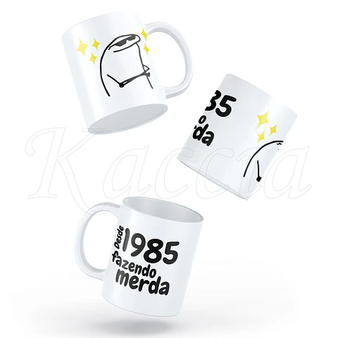 Caneca Fazendo M*rda Flork