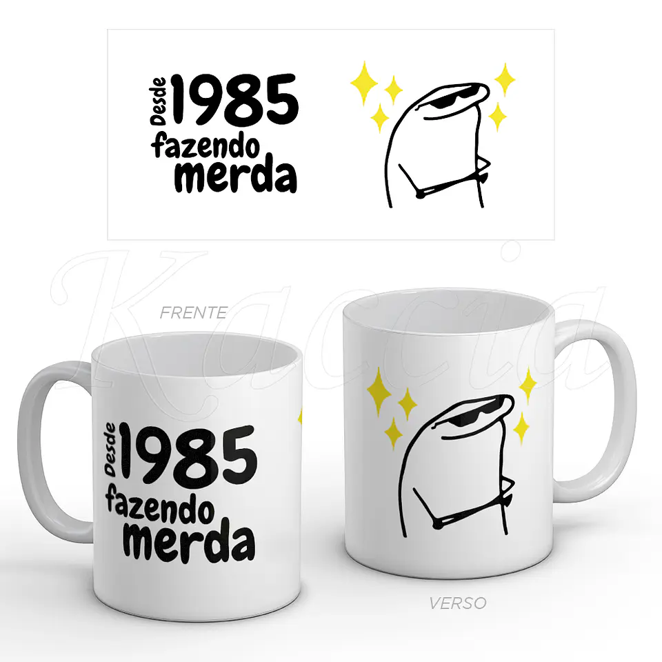 Caneca Fazendo M*rda Flork 1