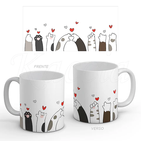 Caneca Gatinhos Love
