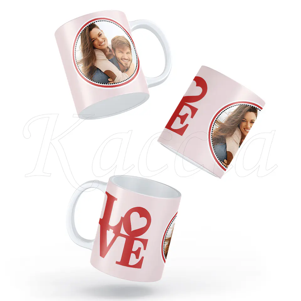 Caneca Personalizada Love com Foto 2