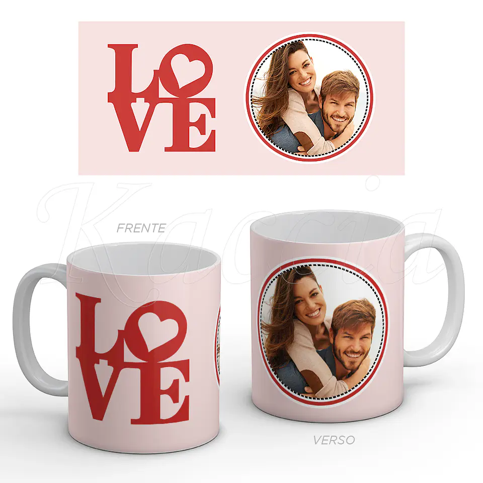 Caneca Personalizada Love com Foto 1