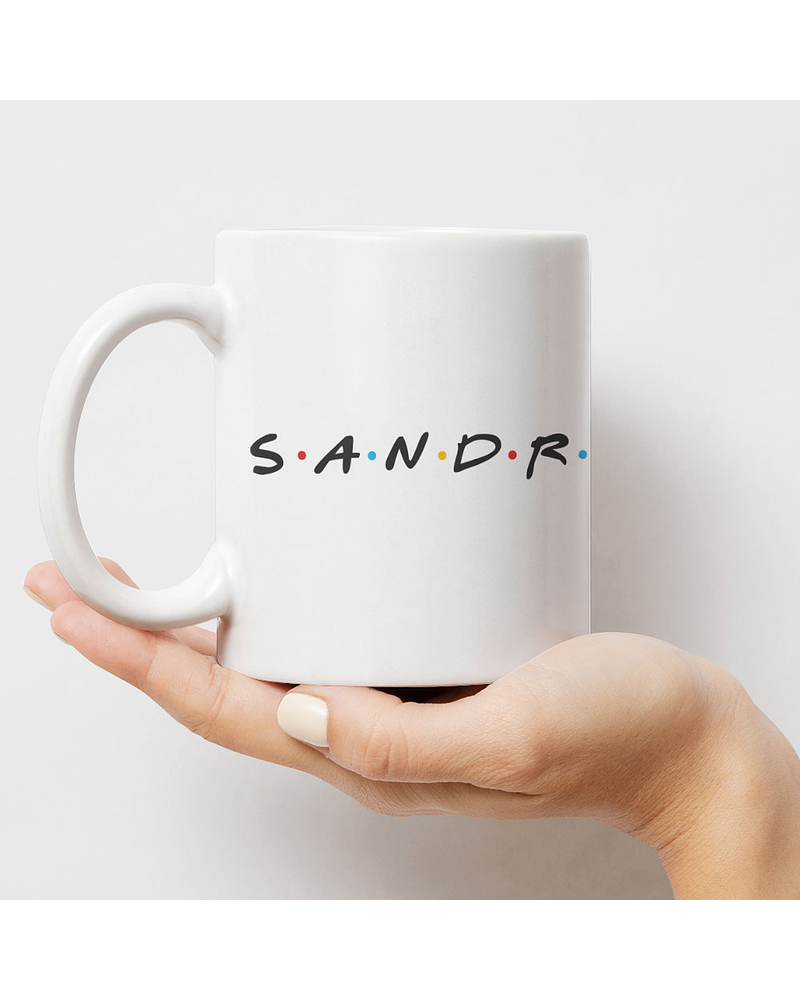 Caneca Personalizável Nome com Foto Estilo Friends