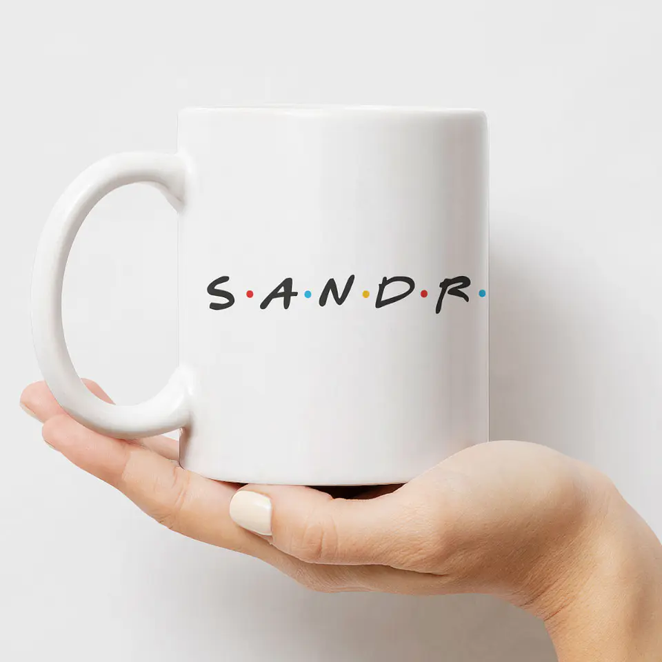 Caneca Personalizada Nome com Foto Estilo Friends 3