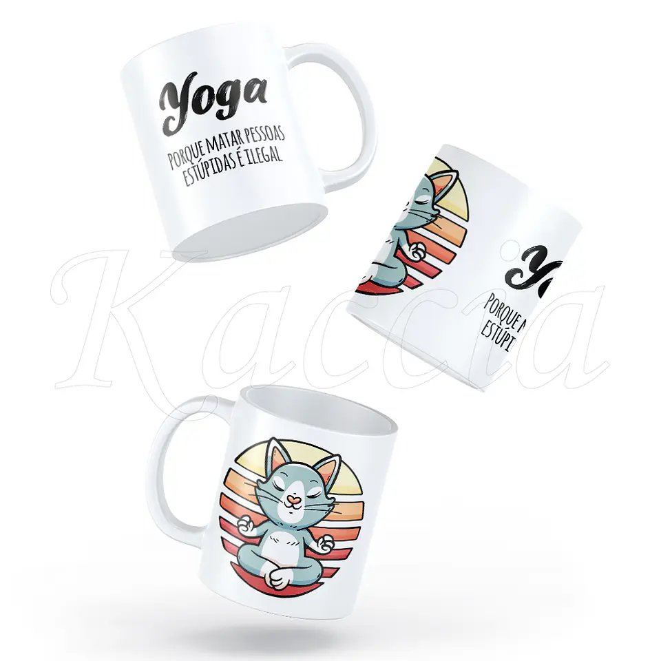 Caneca Yoga Cat... 2