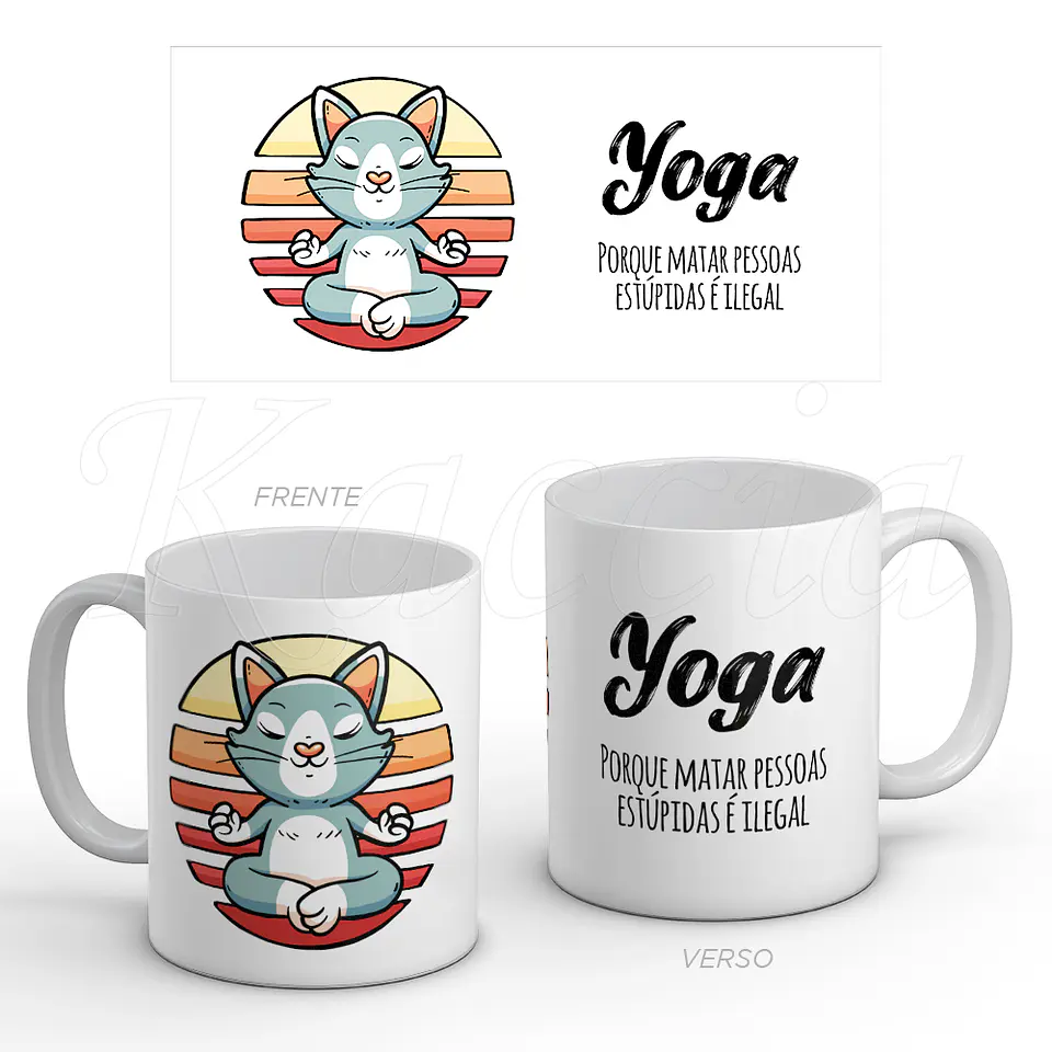 Caneca Yoga Cat... 1