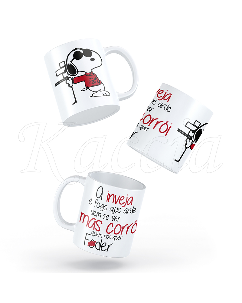 Caneca Inveja Snoopy