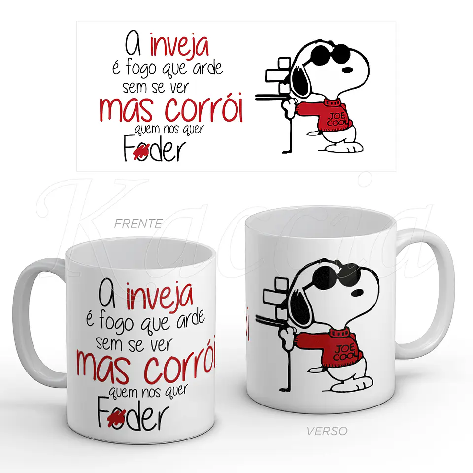 Caneca Inveja Snoopy 1