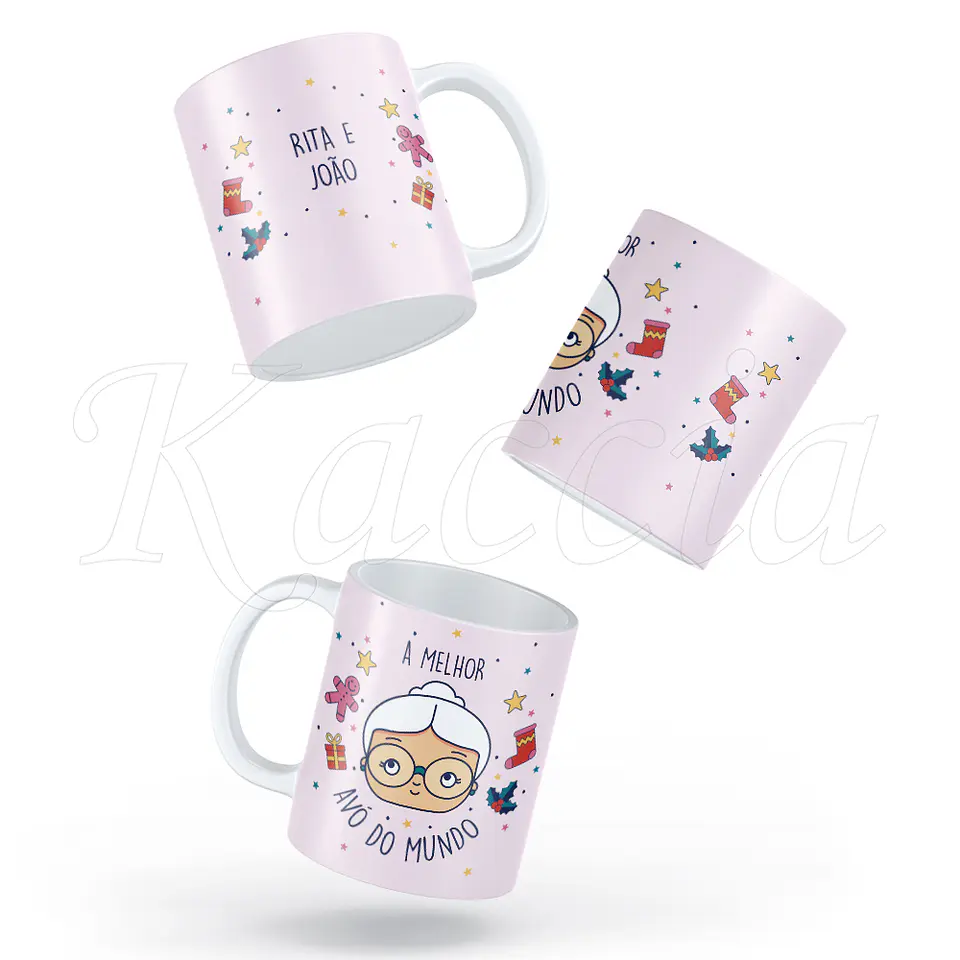 Caneca Personalizada Natal Melhor Avó  4