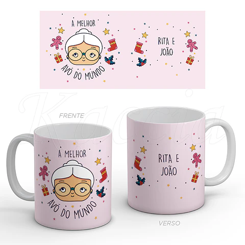 Caneca Personalizada Natal Melhor Avó 