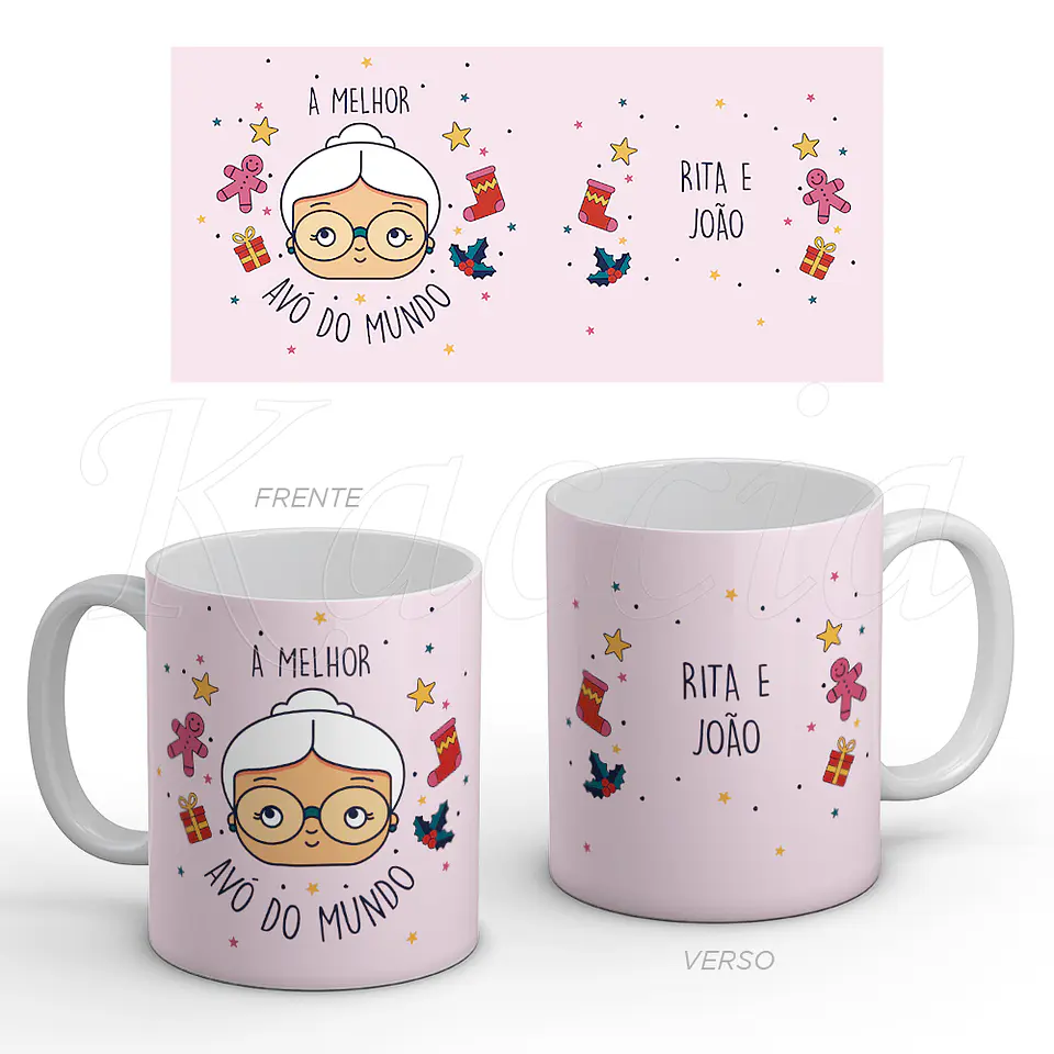 Caneca Personalizada Natal Melhor Avó  1