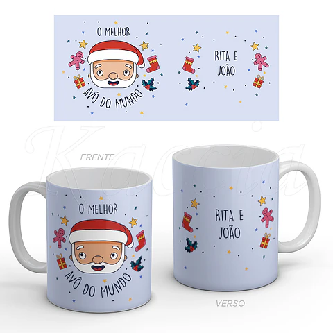 Caneca Personalizada Natal Melhor Avô 