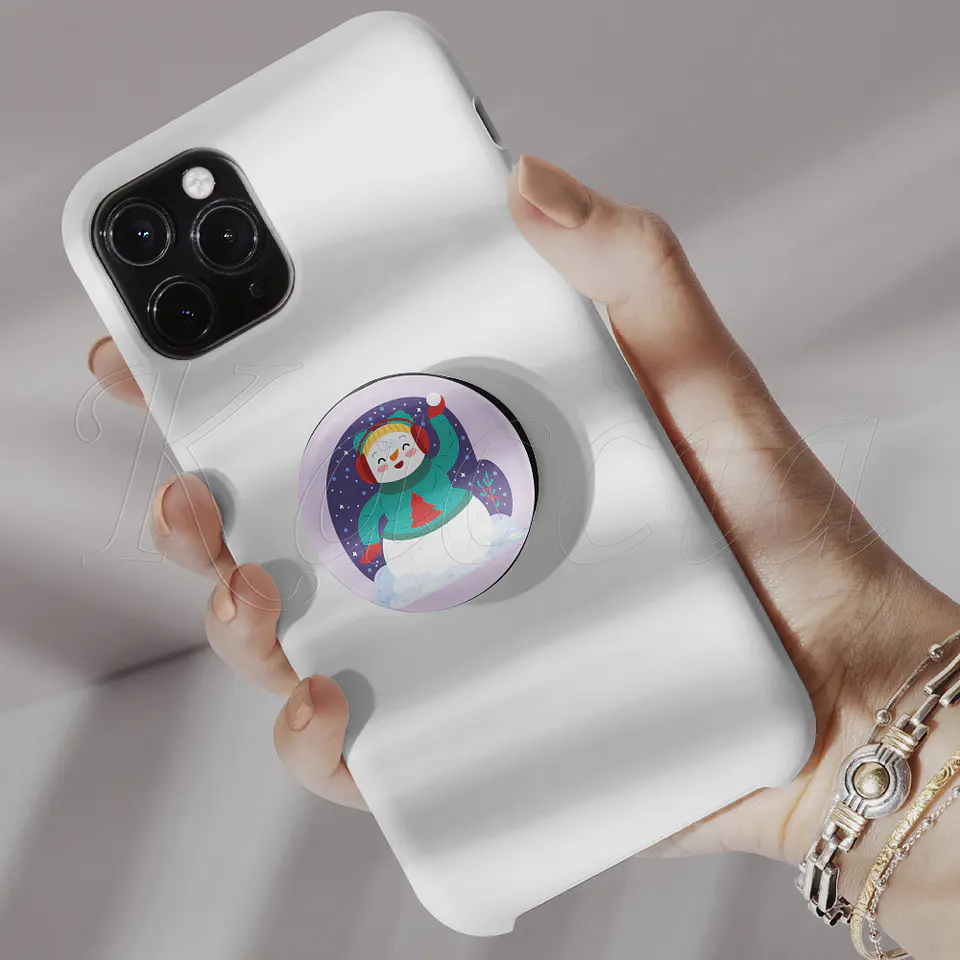 Pop Socket Boneco de Neve I 3
