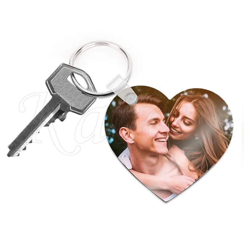 Porta-chaves Personalizado Coração com Foto Dupla 3