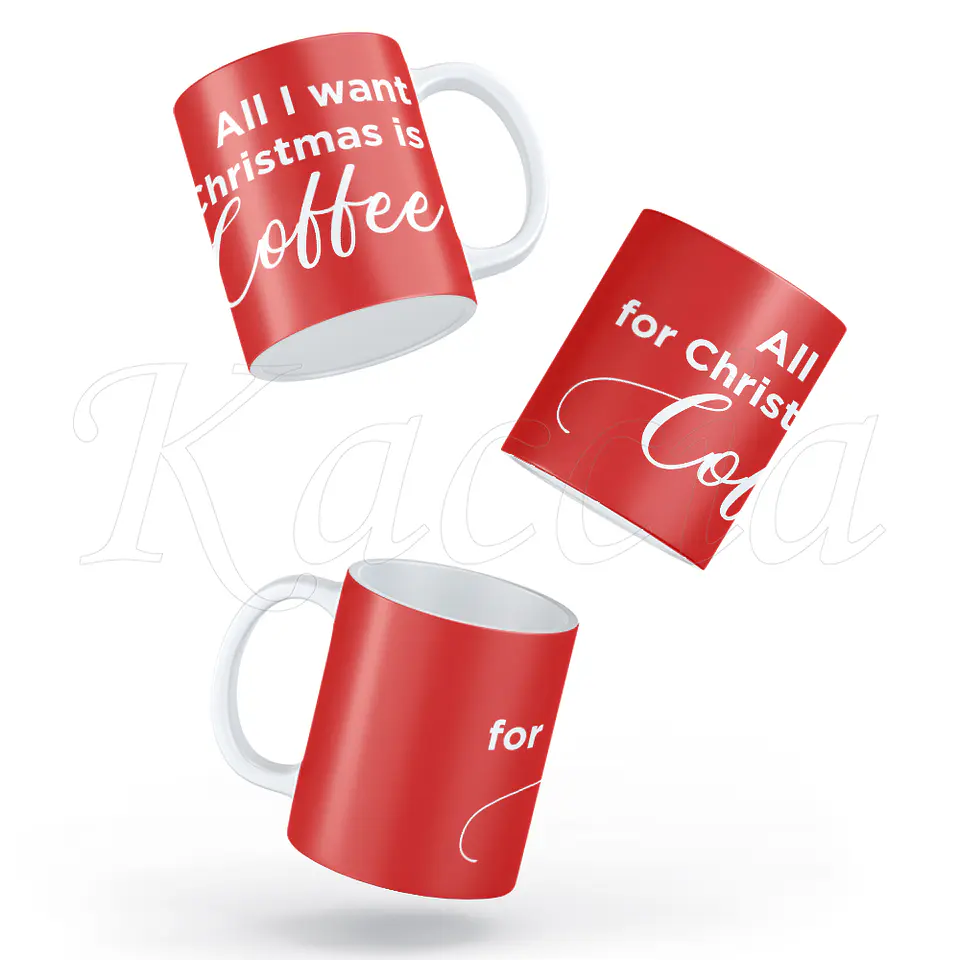 Caneca All I Want For Christmas Is Cofee 4