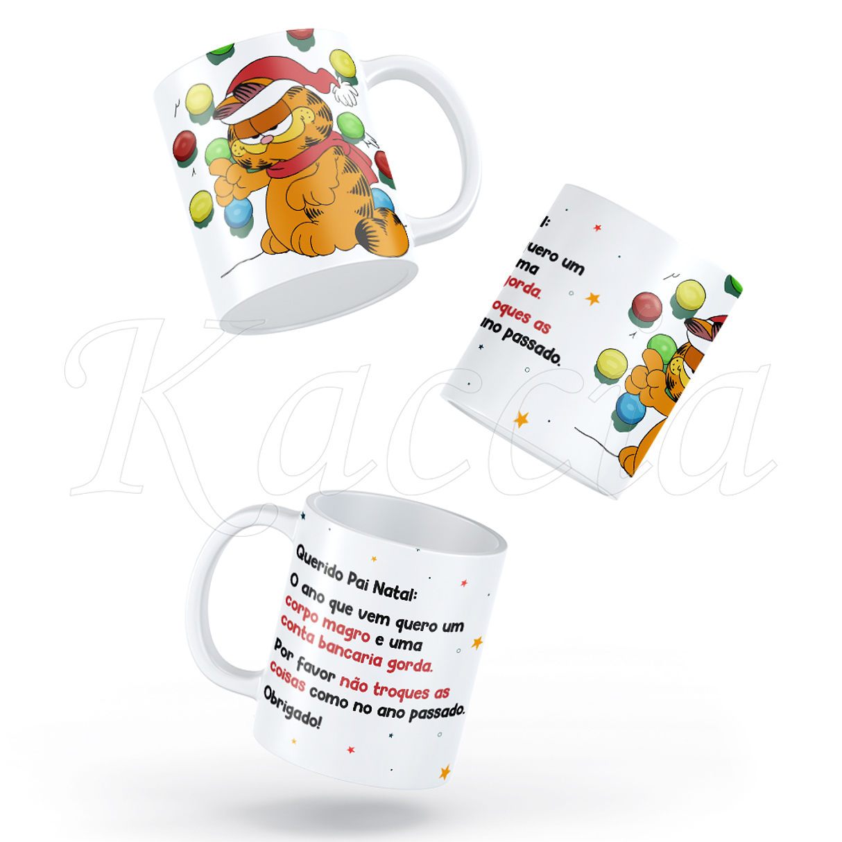 Caneca Garfield Natalicio 4