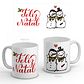 Caneca Feliz Natal Bonecos de Neve - Thumbnail 1