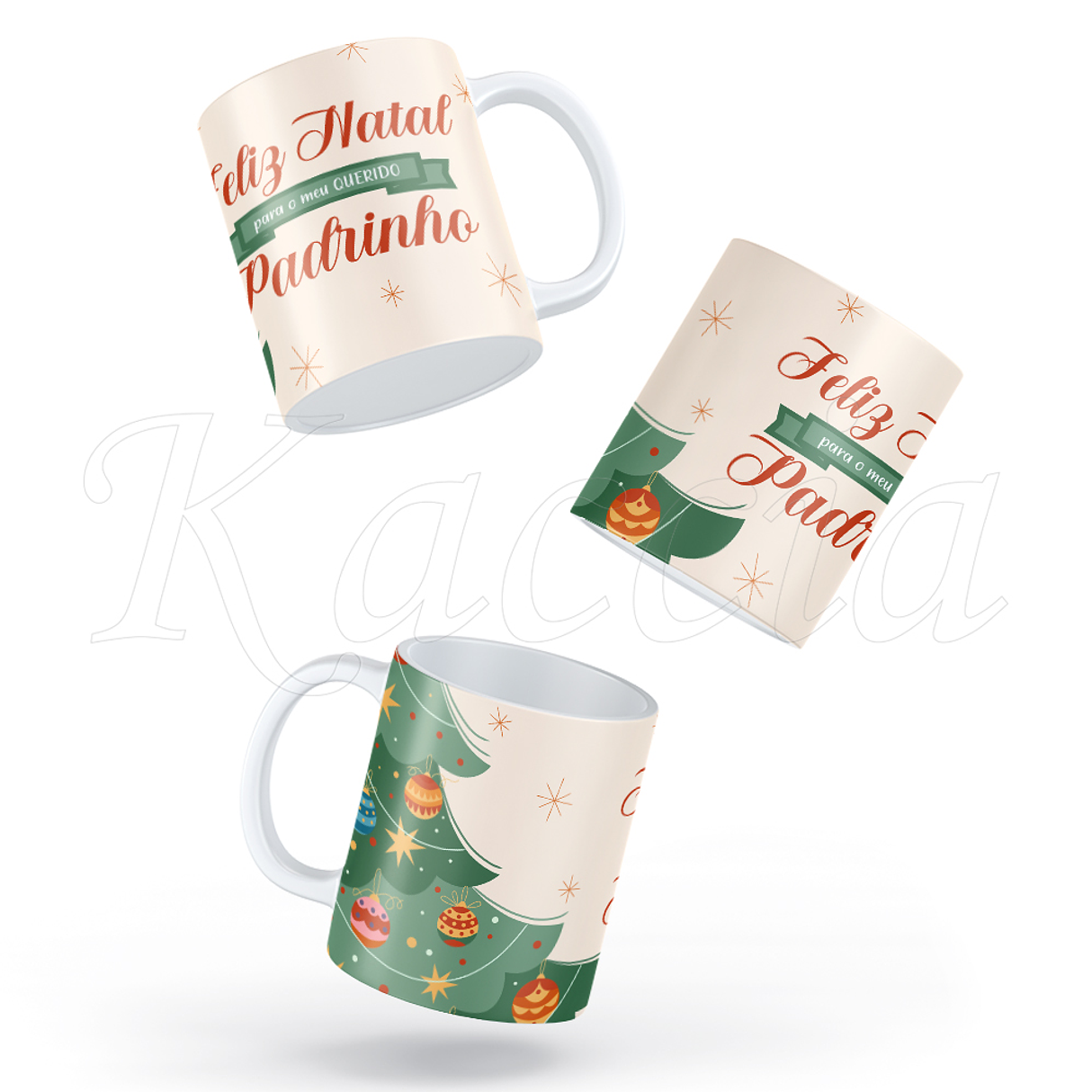 Caneca Personalizada Feliz Natal Família 4