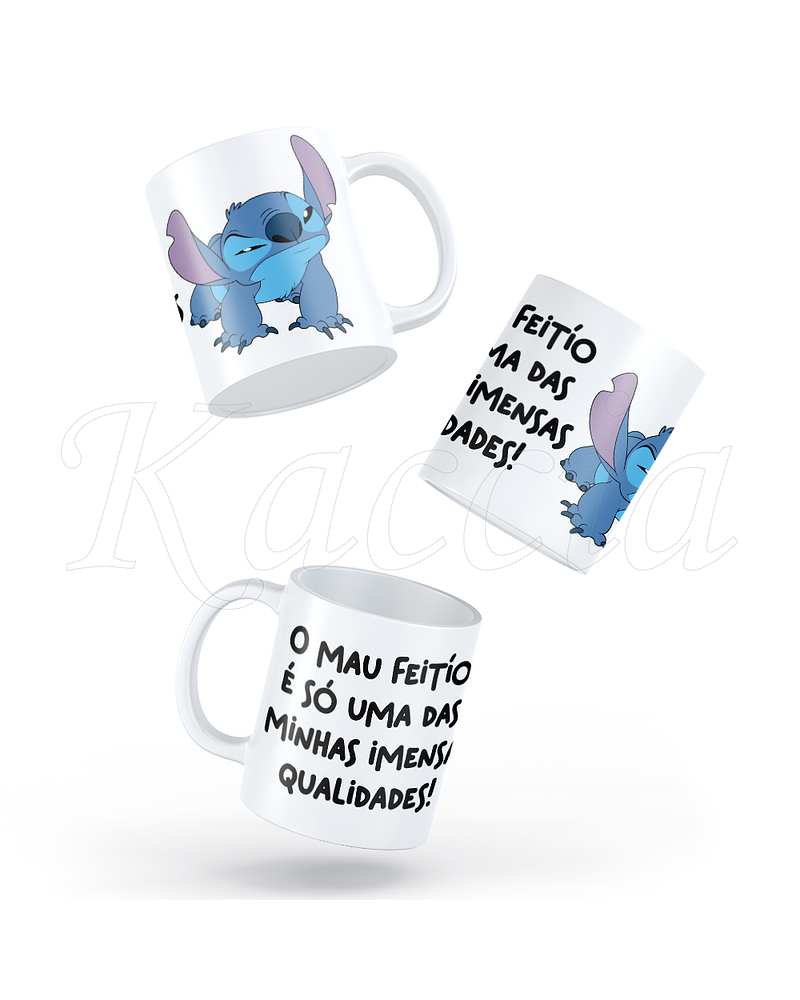 Caneca Mau Feitío Stitch