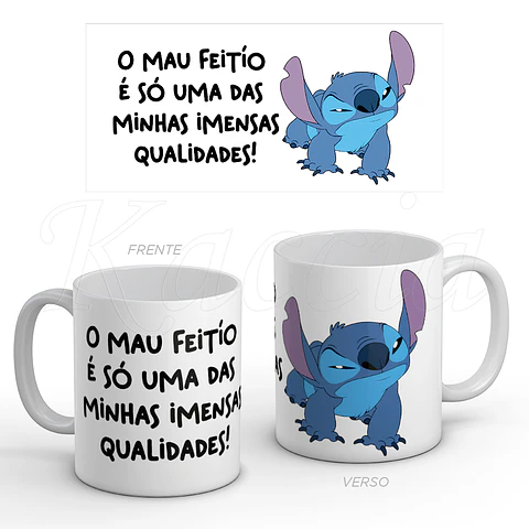 Caneca Mau Feitío Stitch