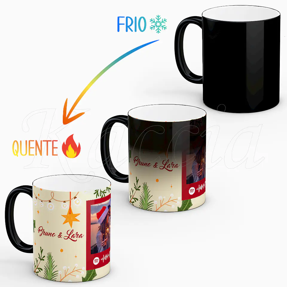 Caneca Personalizada Spotify Feliz Natal 3